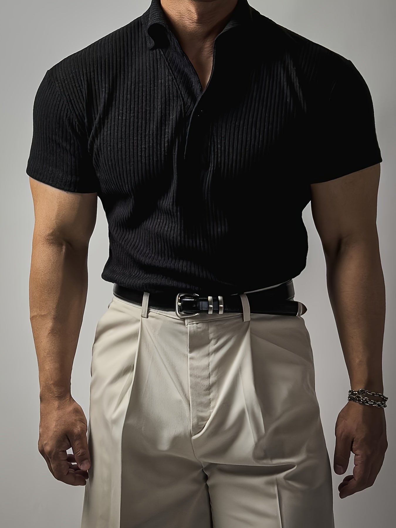 Slim-Fit T-Shirt with Collar