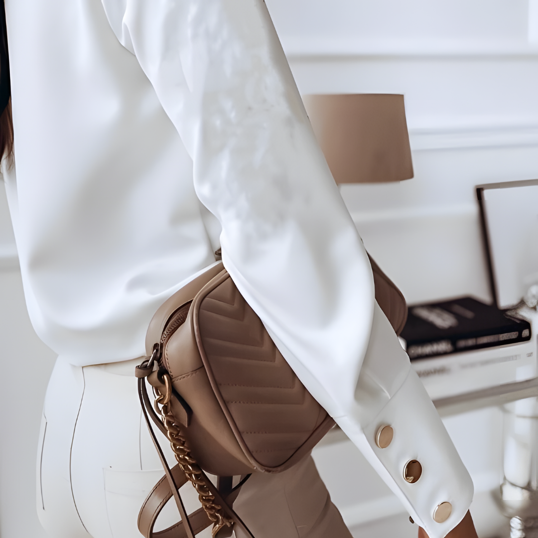 Women's Long Sleeve Blouse with Buttons