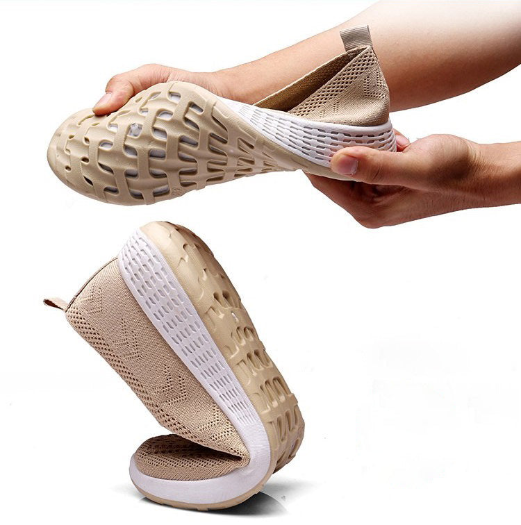Women's Mesh Slip-on Sneakers with Cut-out Style