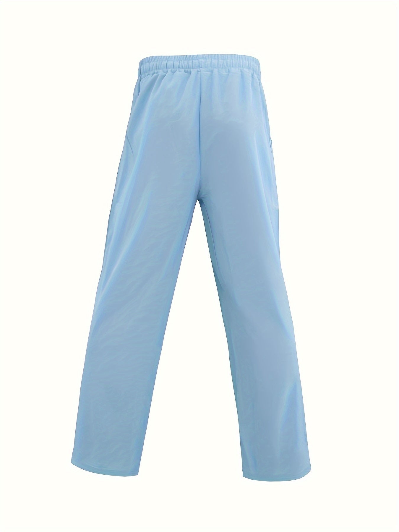 Men's Summer Pants with Drawstring and Elastic Waistband