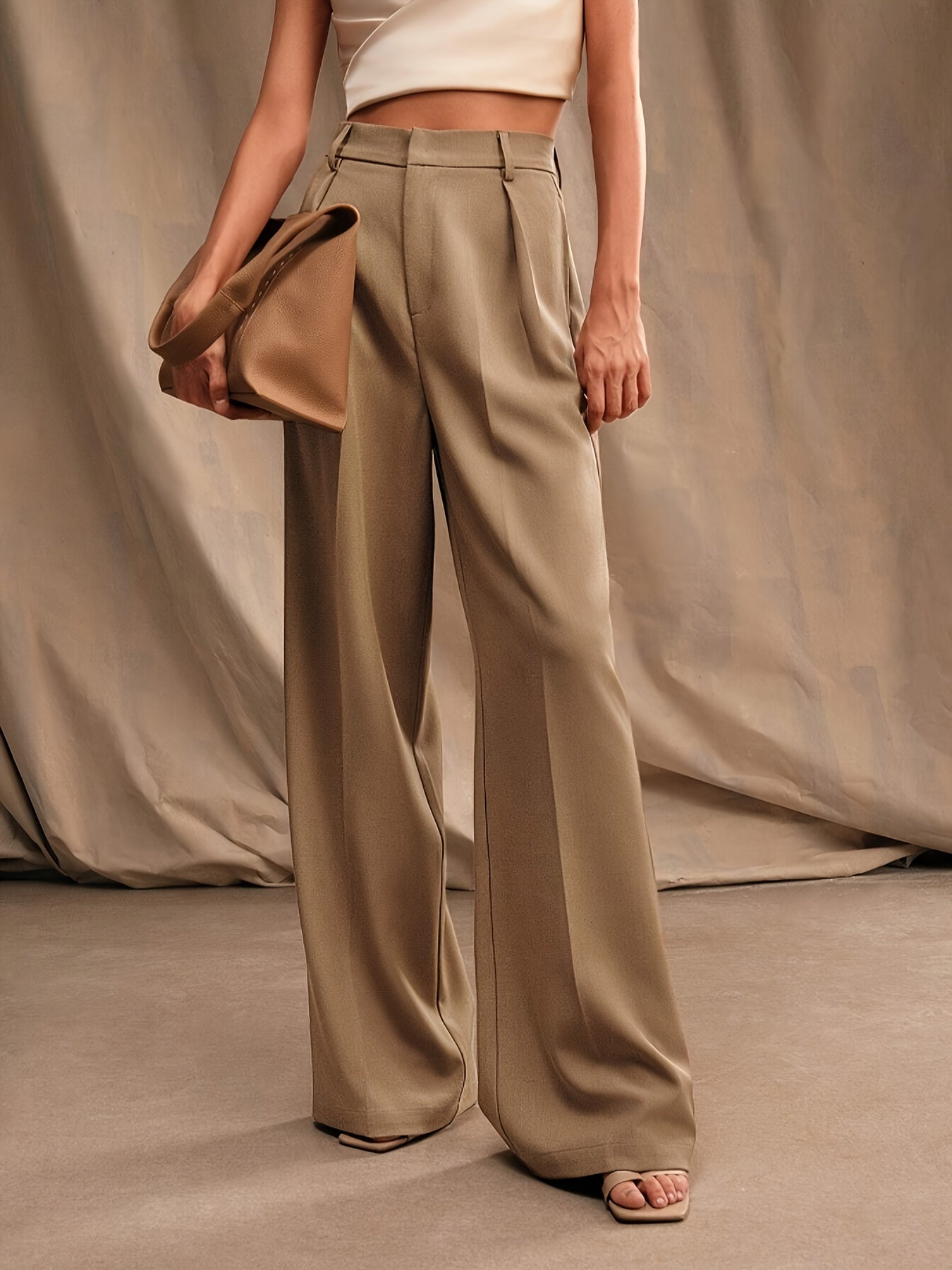High-Waisted Wide-Leg Pants