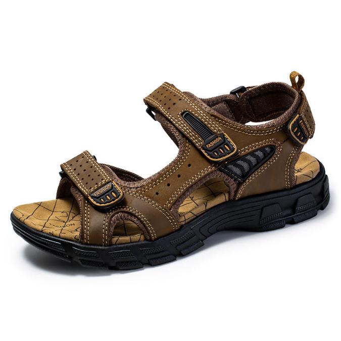 Men's Summer Outdoor Sandals with Double Velcro Closure
