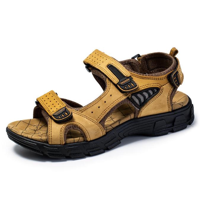 Men's Summer Outdoor Sandals with Double Velcro Closure