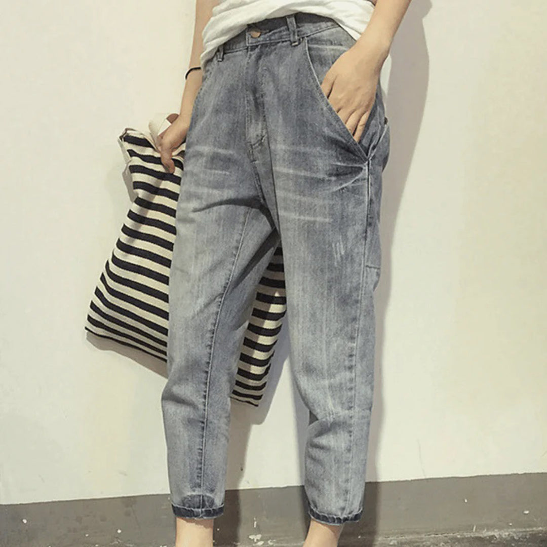 Women's Denim Pants with Pockets