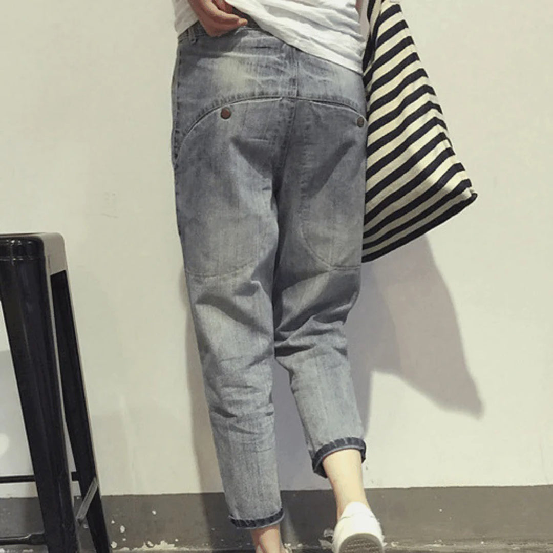 Women's Denim Pants with Pockets