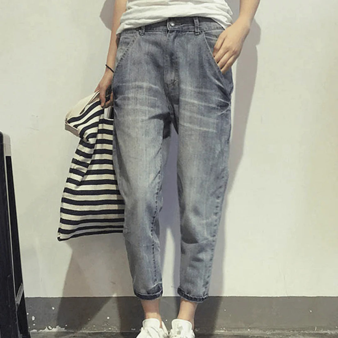 Women's Denim Pants with Pockets