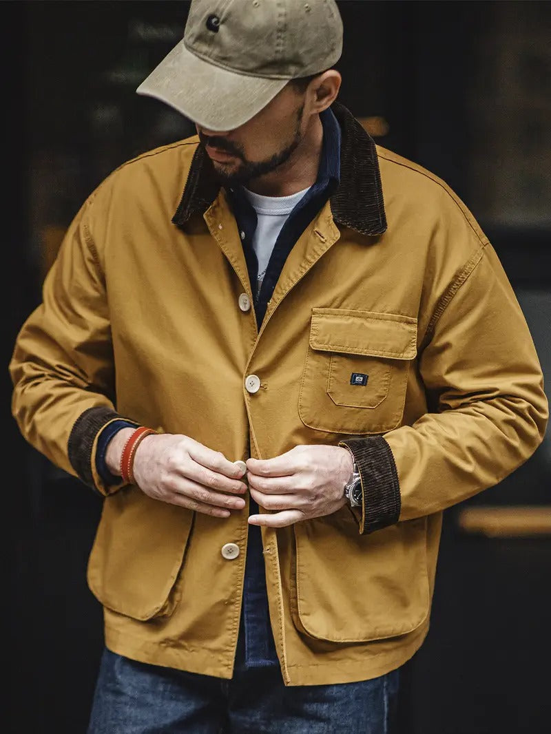 Men's Button-Down Utility Jacket