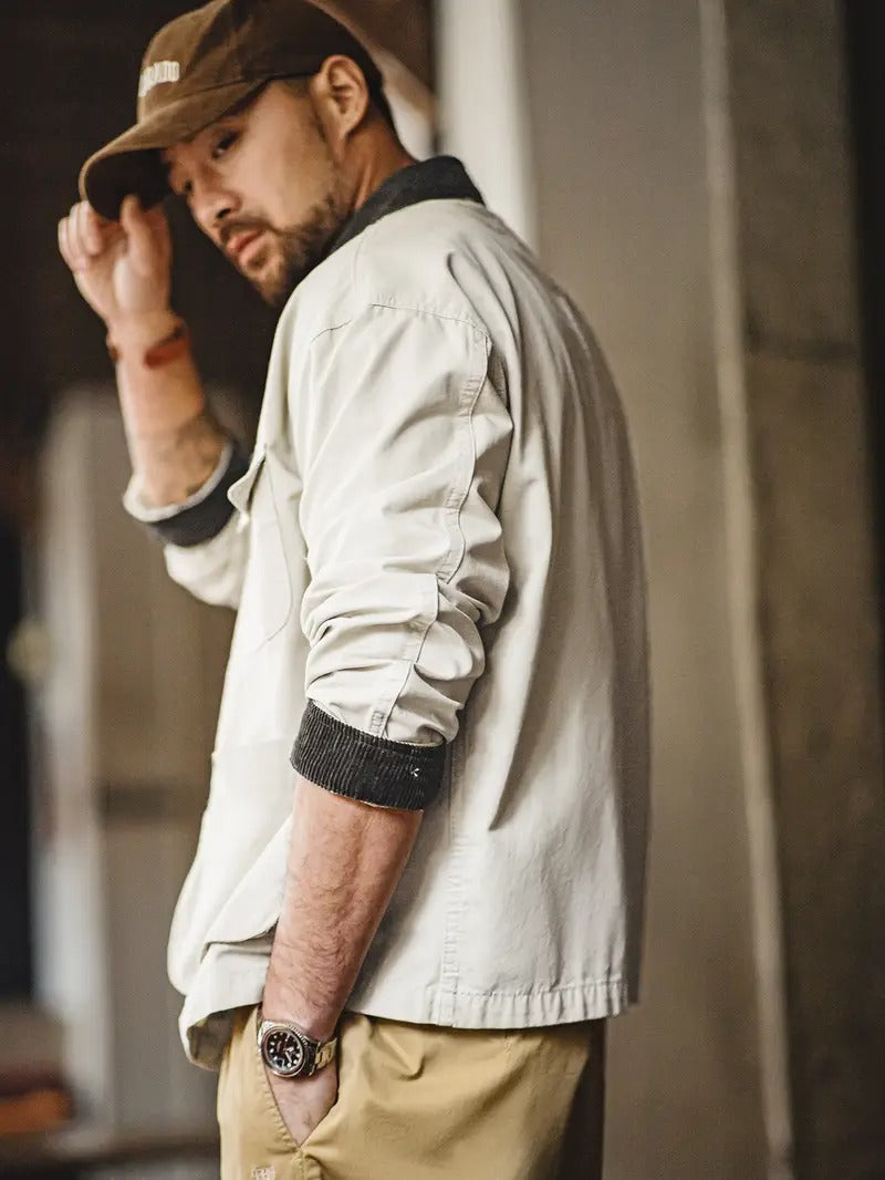 Men's Button-Down Utility Jacket
