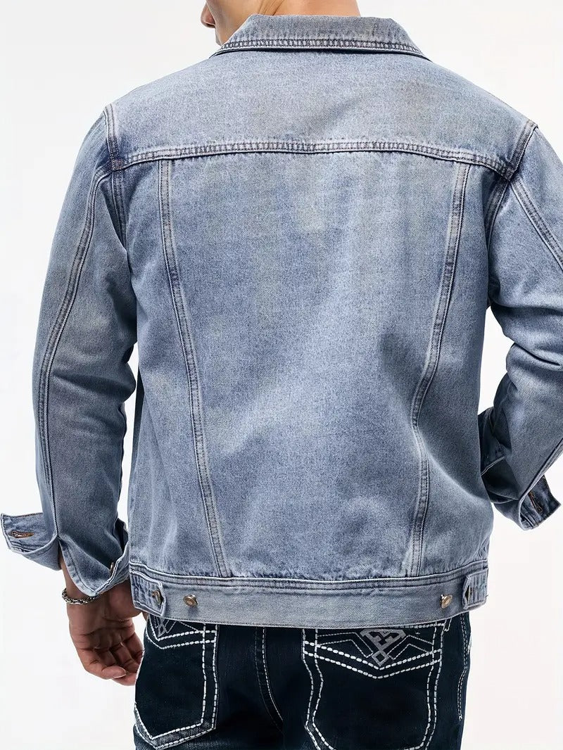 Men's Button-Front Denim Jacket