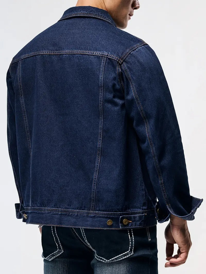 Men's Button-Front Denim Jacket