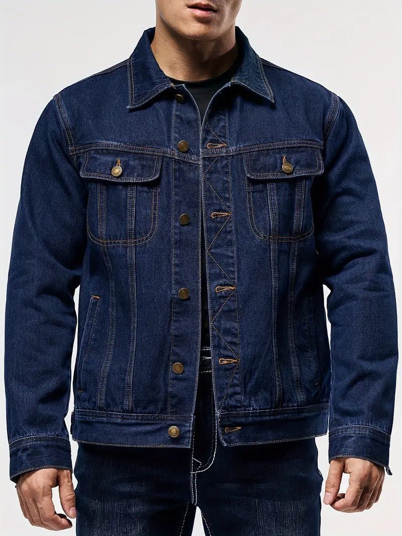 Men's Button-Front Denim Jacket