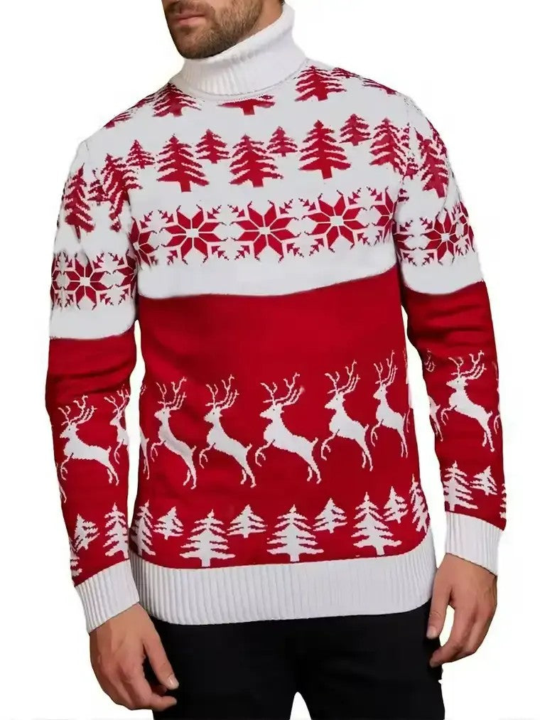 Men's Christmas Turtleneck Sweater