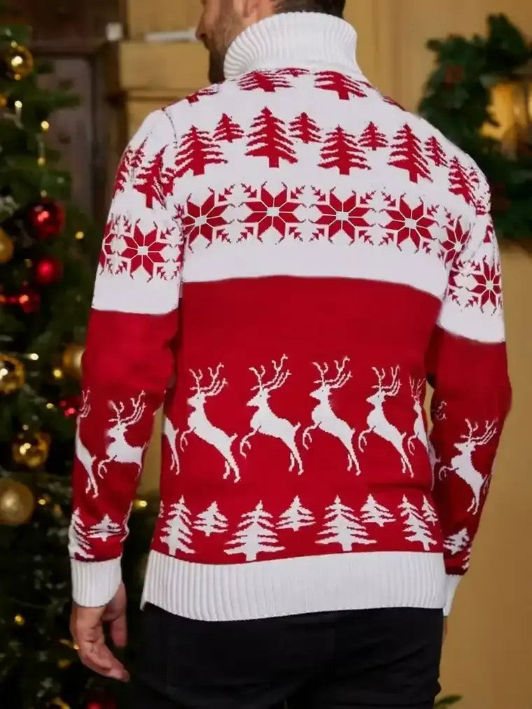 Men's Christmas Turtleneck Sweater