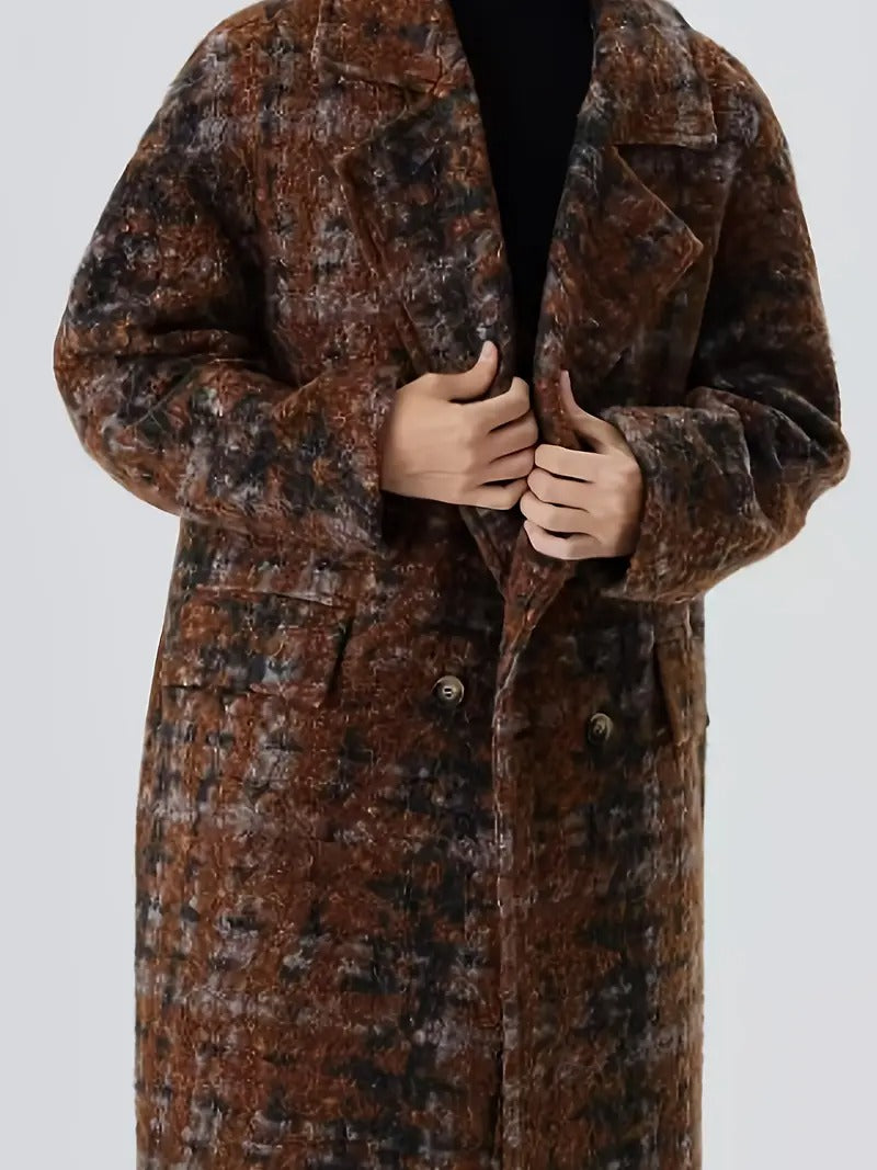 Men's Double-Breasted Overcoat