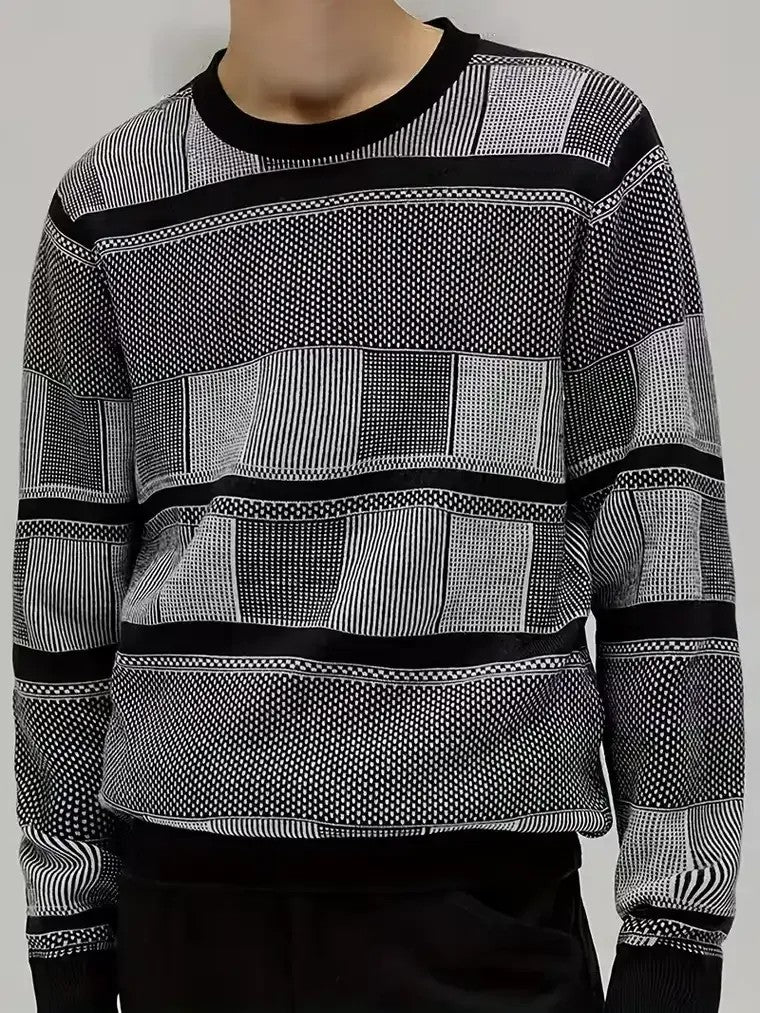 Men's Geometric Pattern Sweater
