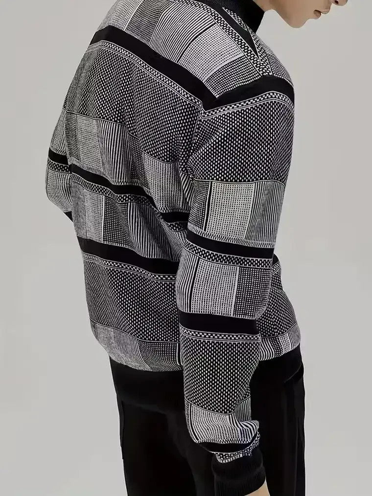 Men's Geometric Pattern Sweater