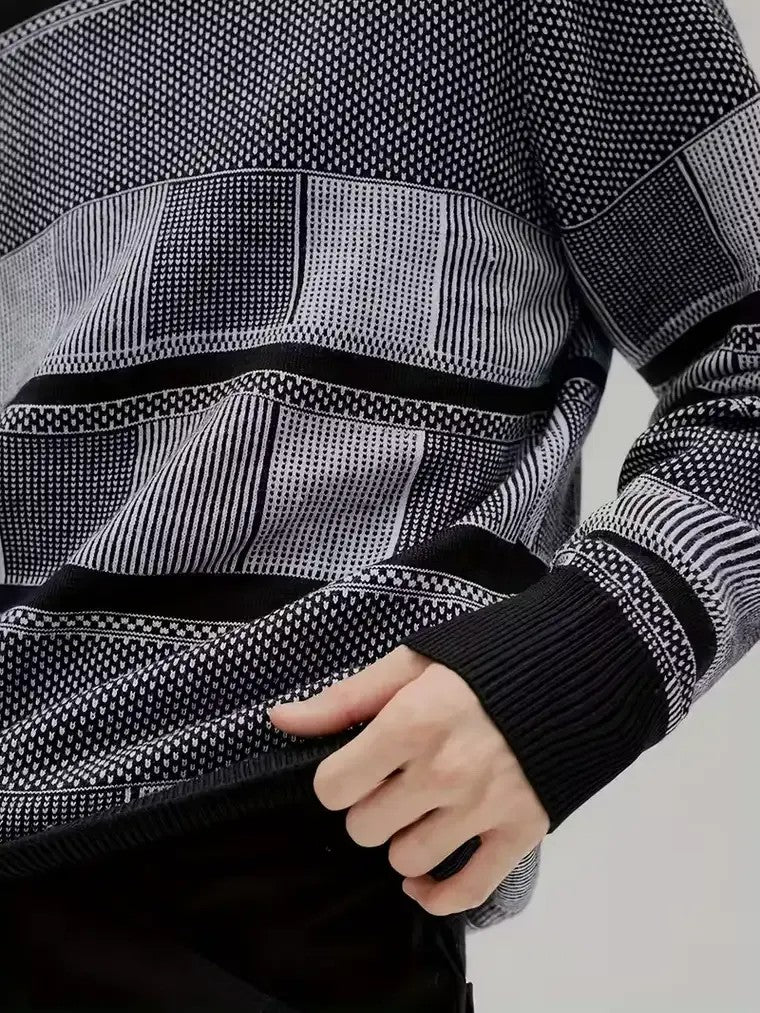 Men's Geometric Pattern Sweater
