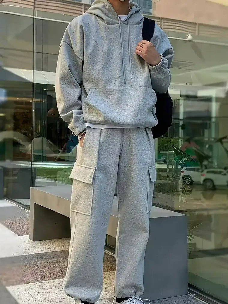Men's Light Gray Tracksuit Set