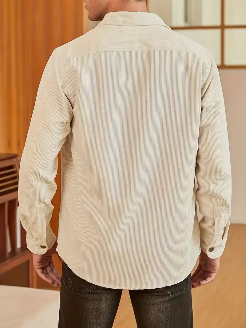 Men's Long-Sleeve Corduroy Shirt