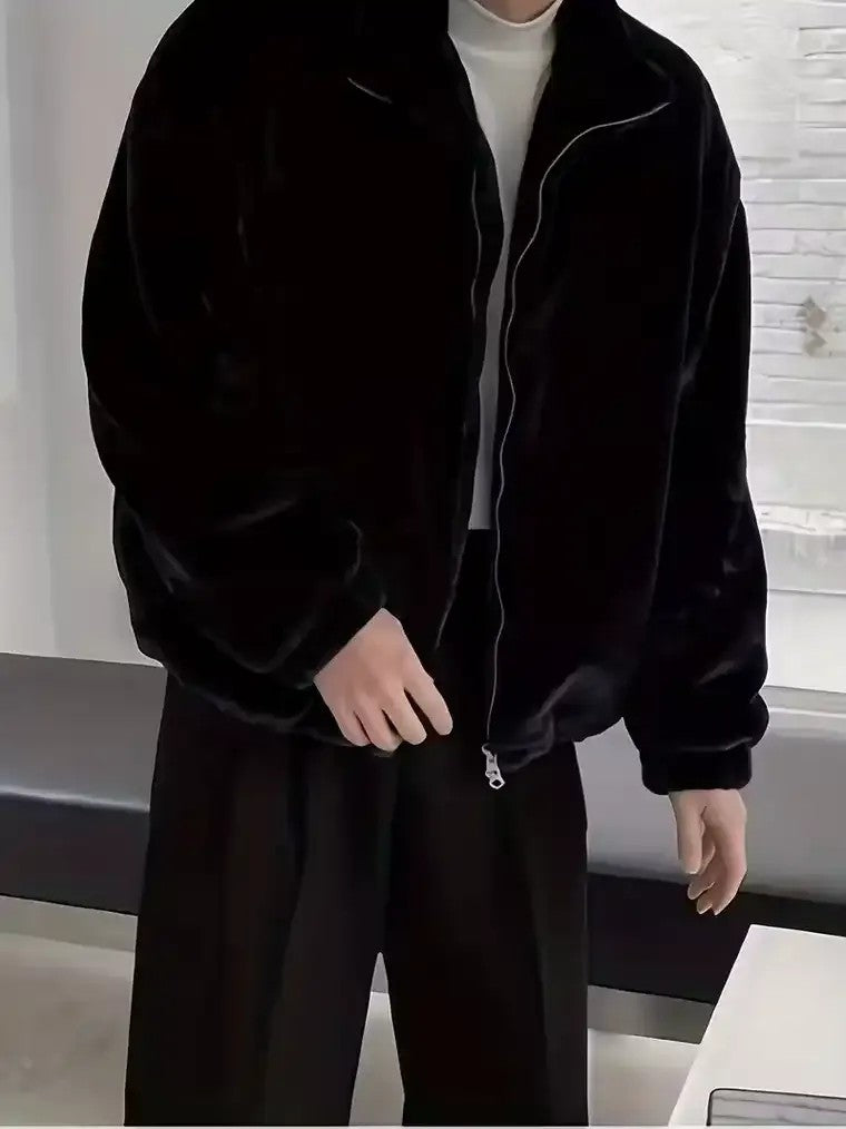 Men's Mid-Length Bomber Jacket