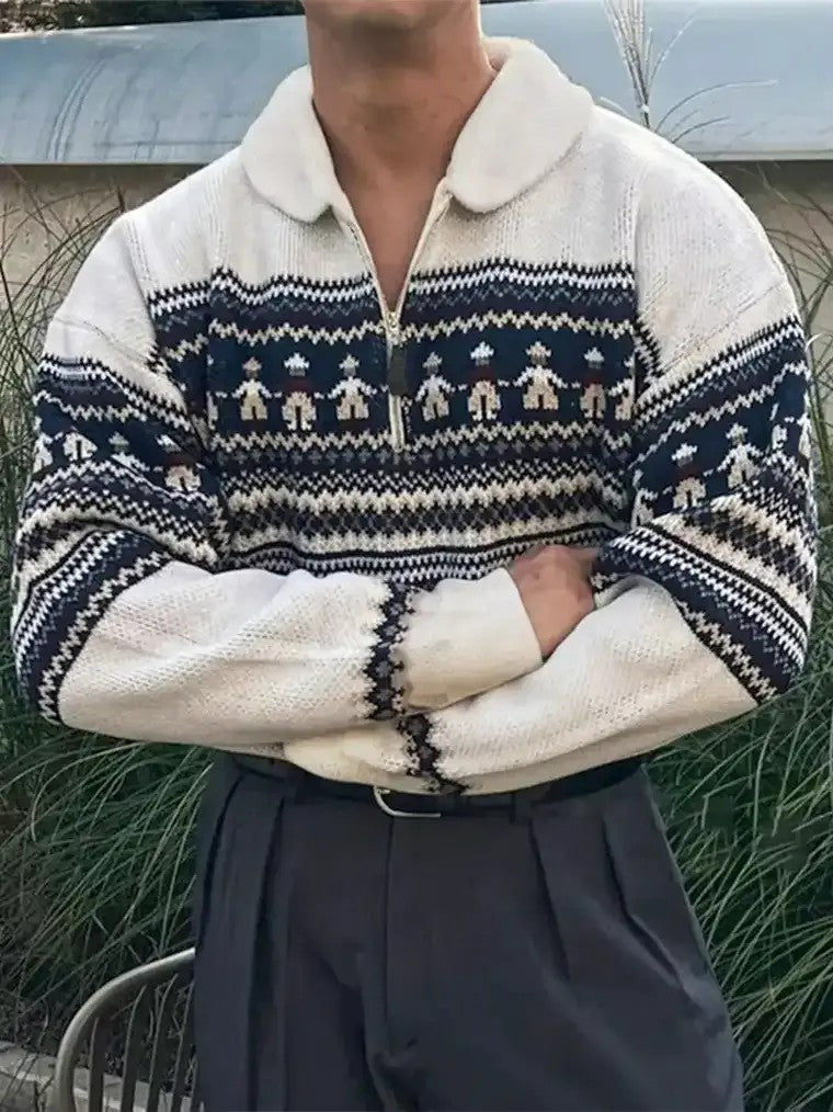 Men's Nordic Jacquard Sweater