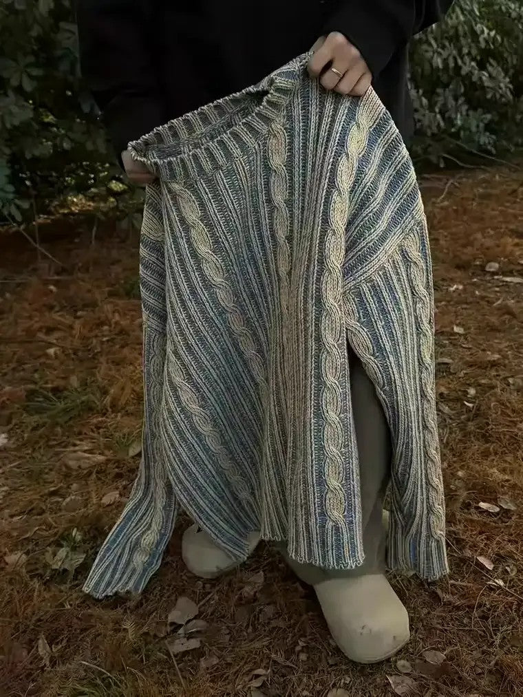 Men's Oversized Cable Knit Sweater