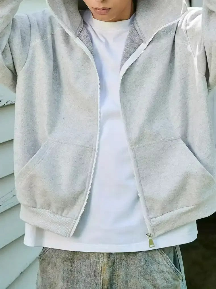 Men's Oversized Full-Zip Hoodie