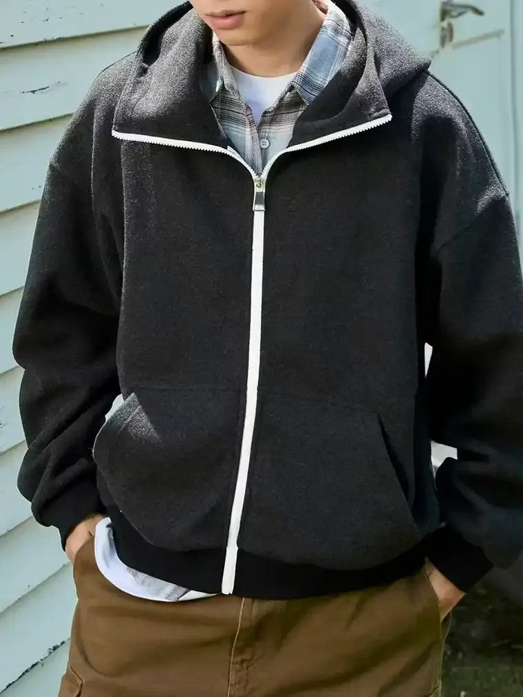 Men's Oversized Full-Zip Hoodie