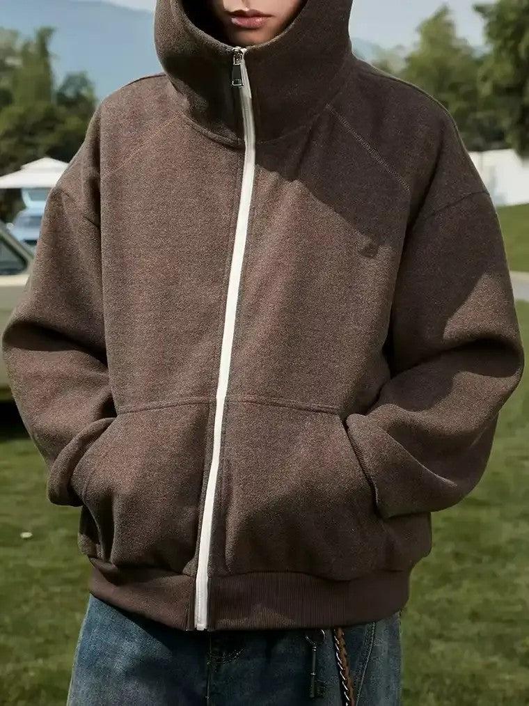 Men's Oversized Full-Zip Hoodie