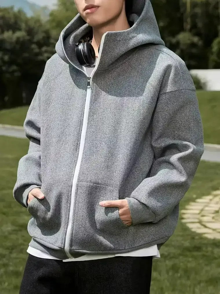 Men's Oversized Full-Zip Hoodie