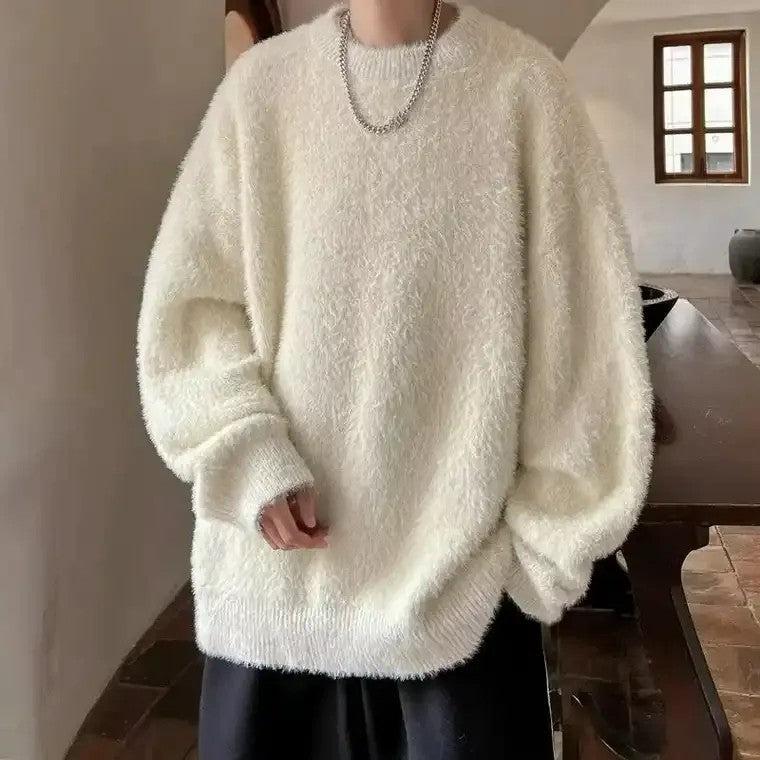 Men's Oversized Textured Sweater