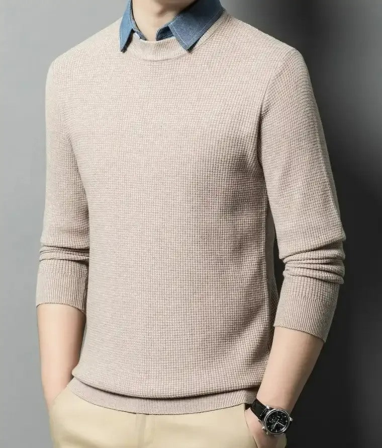 Men's Ribbed Crewneck Sweater