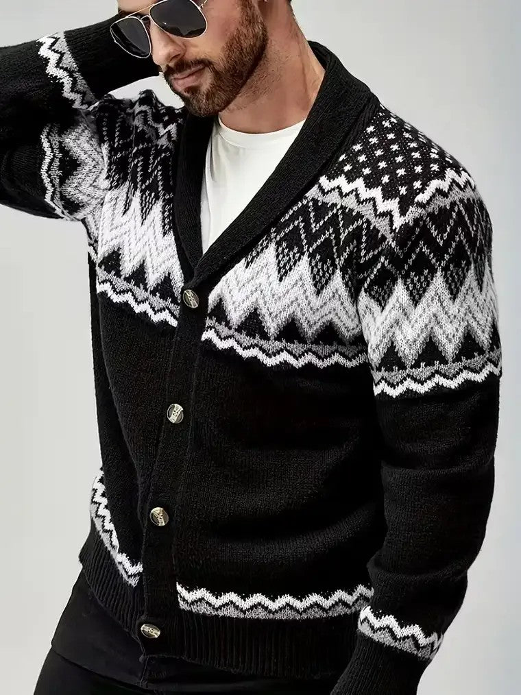 Men's Shawl Collar Cardigan
