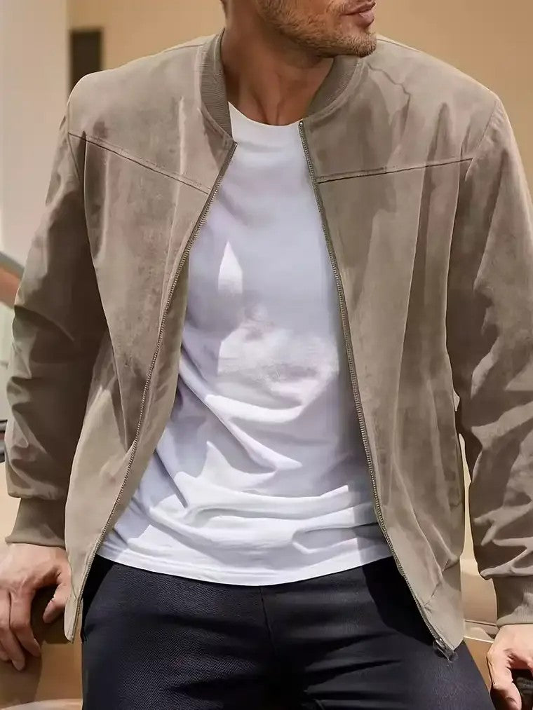 Men's Stand-up Collar Bomber Jacket
