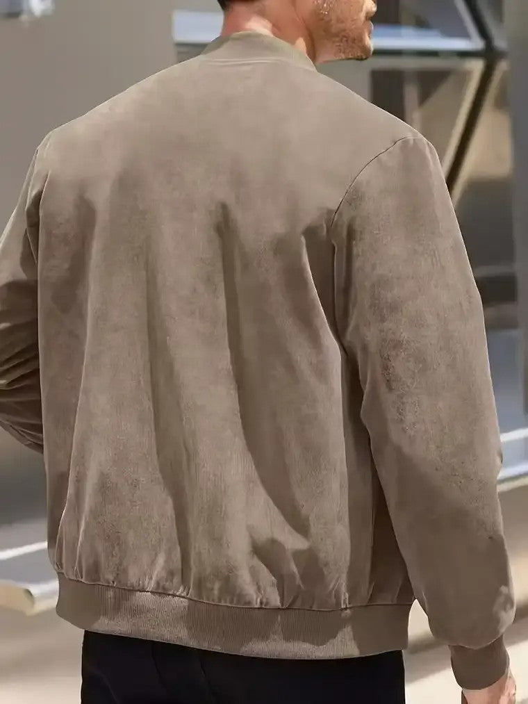 Men's Stand-up Collar Bomber Jacket