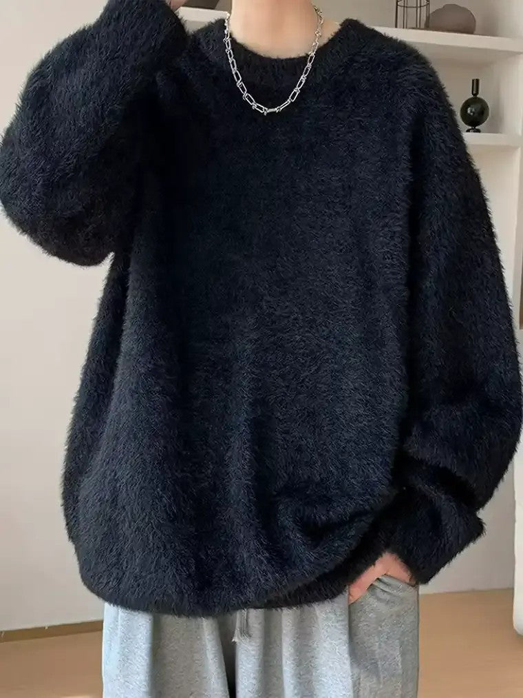 Men's Textured Pullover Sweater