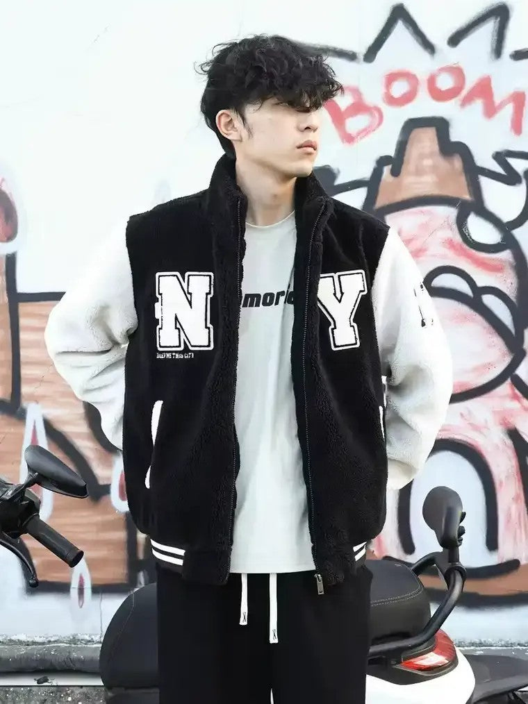 Men's Two-Tone Bomber Jacket