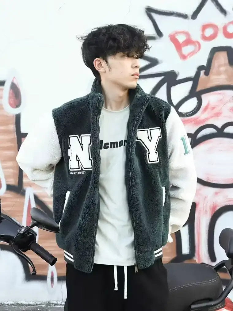 Men's Two-Tone Bomber Jacket