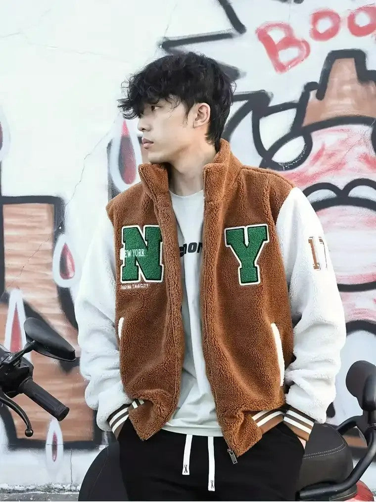 Men's Two-Tone Bomber Jacket