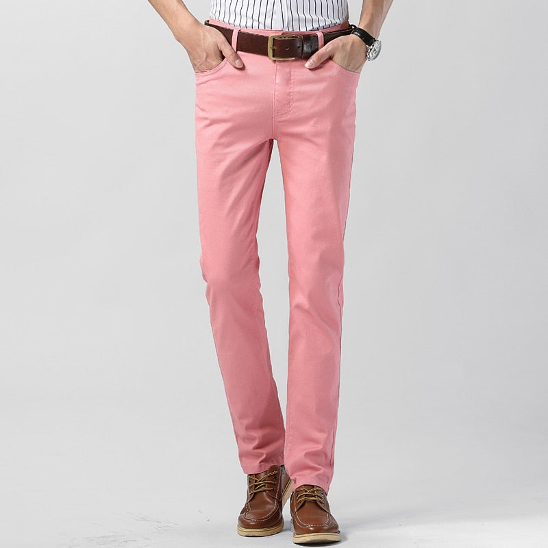 Men's Colored Pants with Pockets