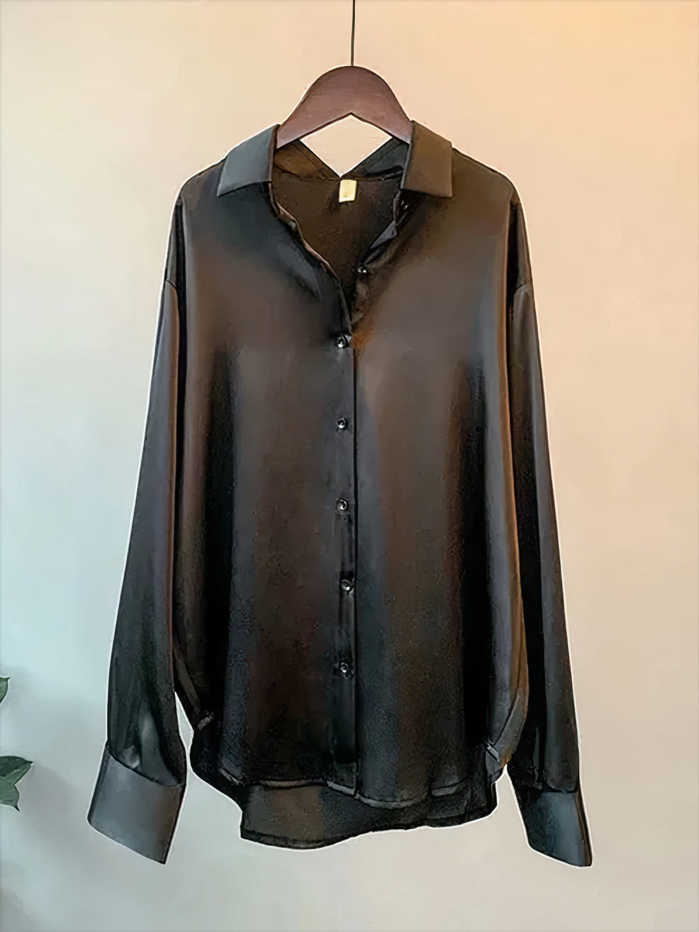 Women's Blouse with Long Sleeve and Buttons