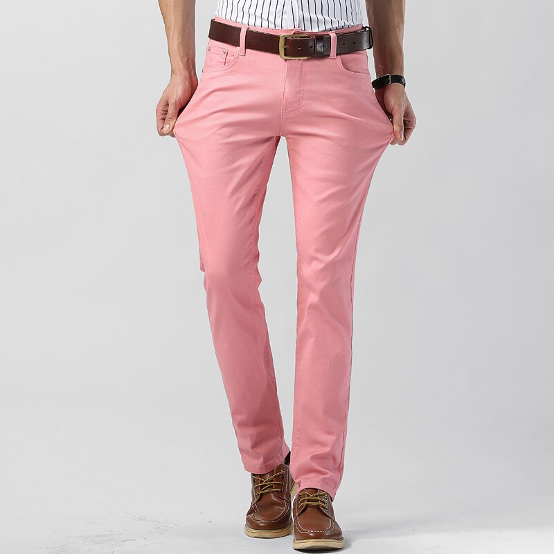 Men's Colored Pants with Pockets