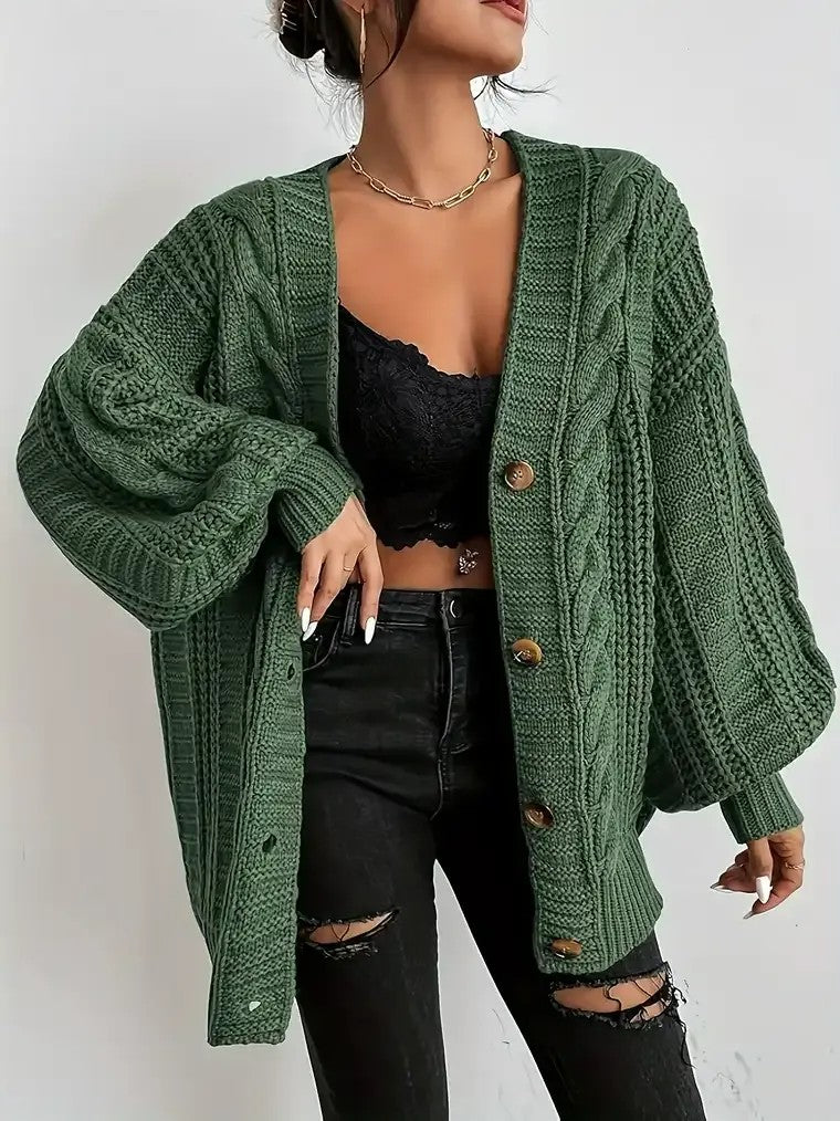 Women's Cable-Knit Cardigan