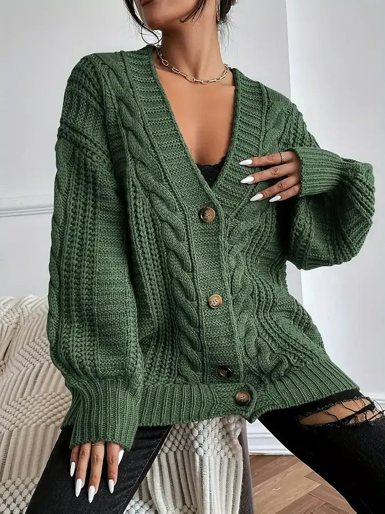 Women's Cable-Knit Cardigan