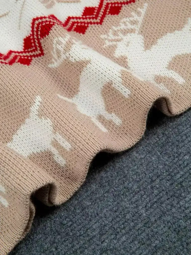 Women's Christmas Poncho Sweater