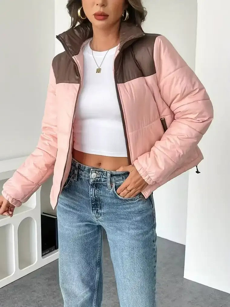 Women's Colourblock Puffer Jacket