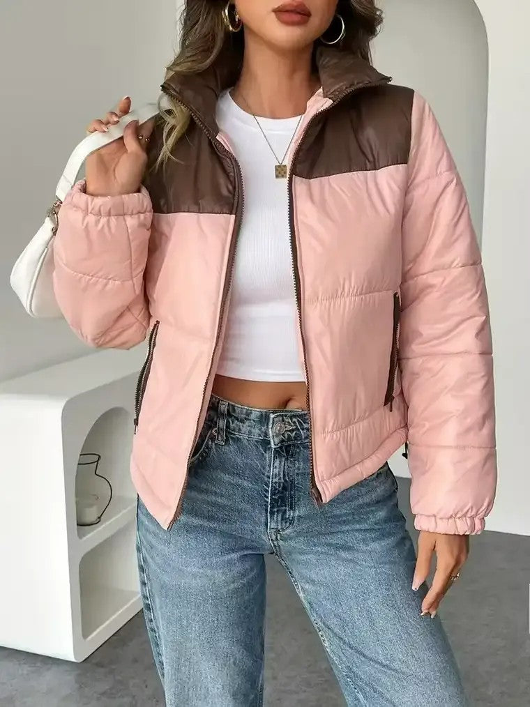 Women's Colourblock Puffer Jacket