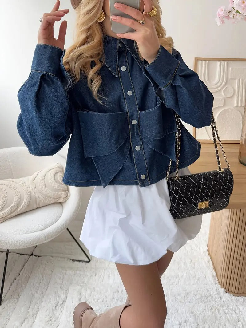 Women's Cropped Denim Jacket