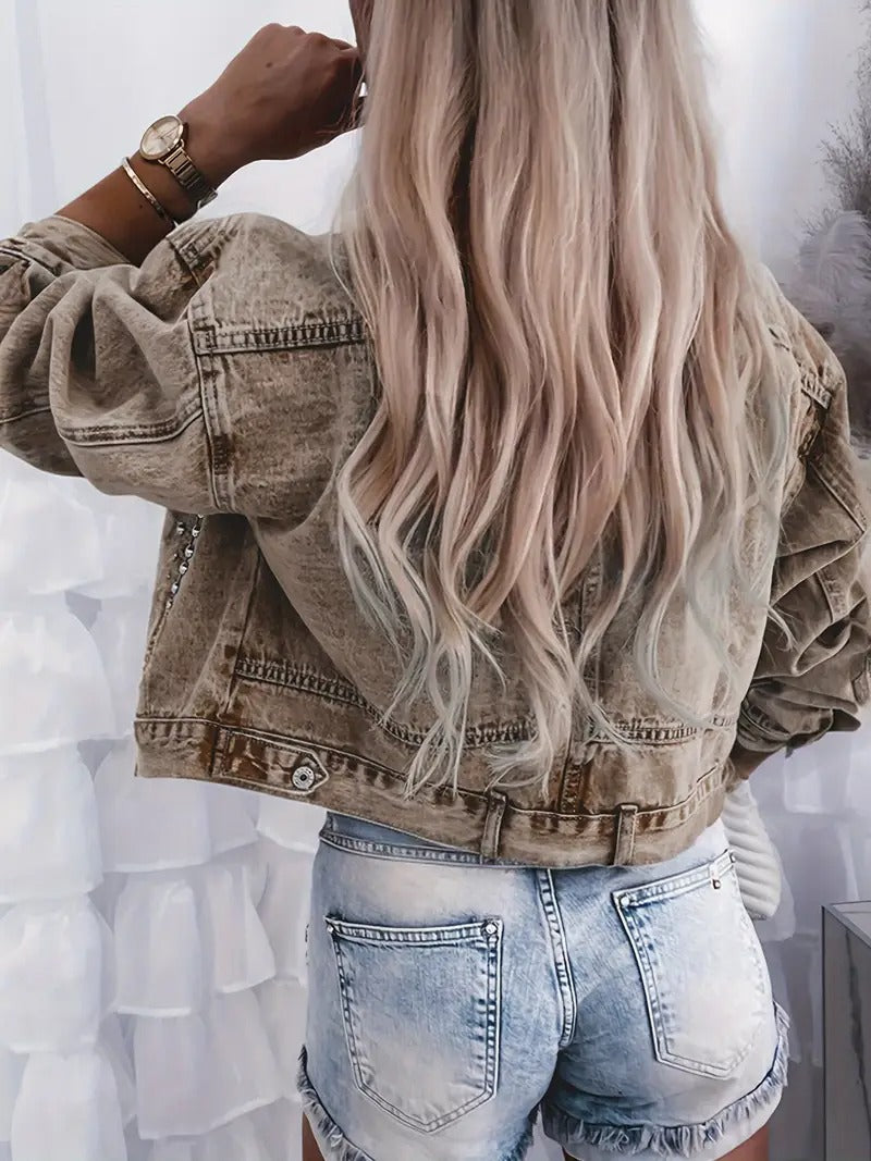 Women's Embellished Denim Jacket