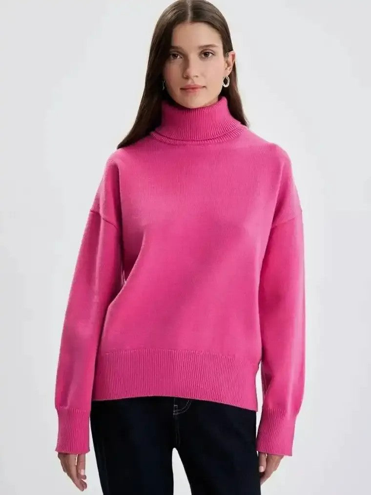 Women's Long Sleeve Turtleneck Sweater
